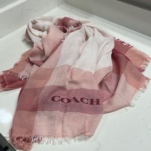 Coach wool and silk scarf